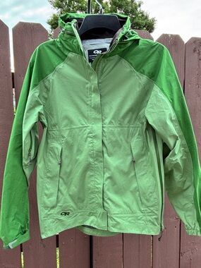 Outdoor Research Women’s Green Waterproof Jacket